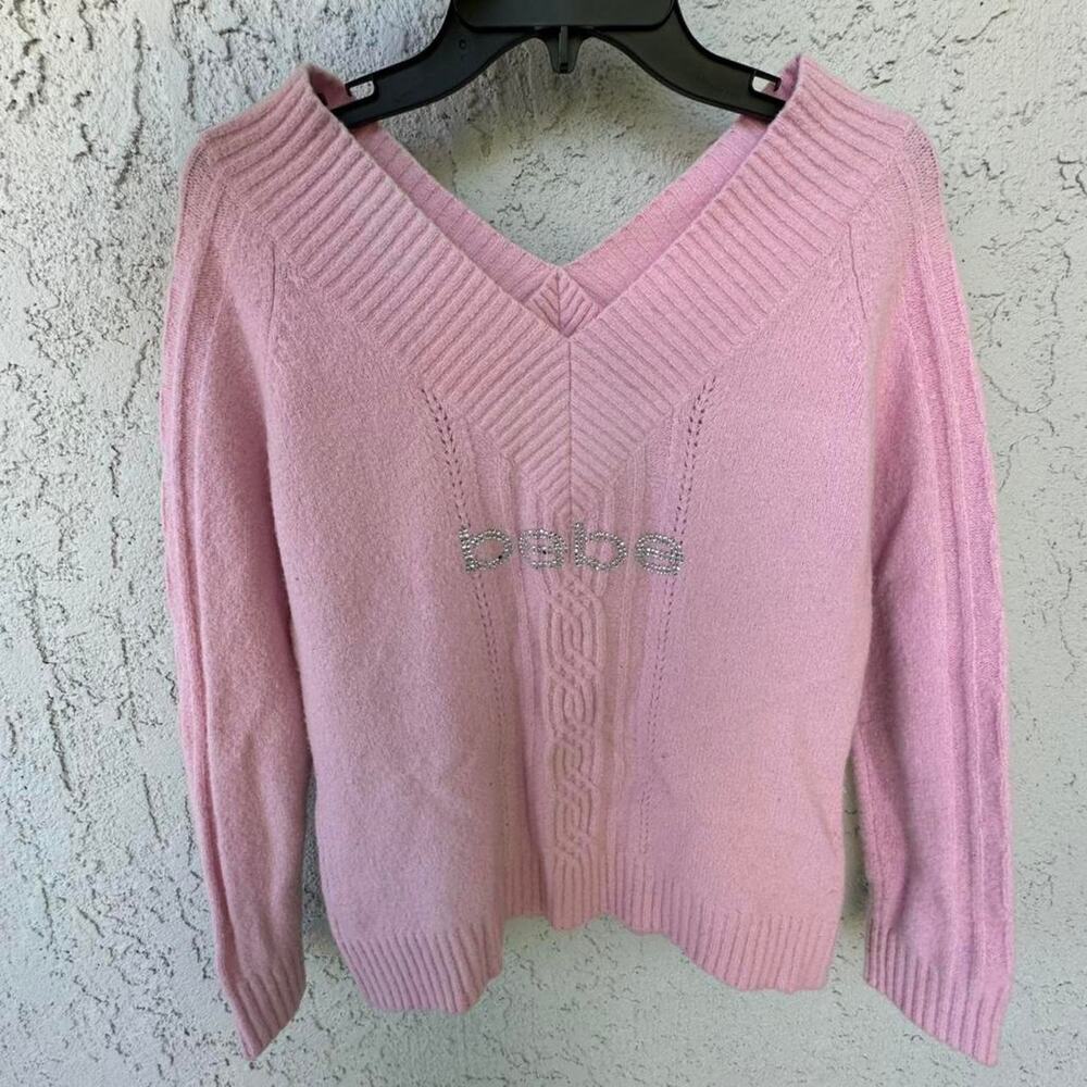 Y2k bebe pink sweater